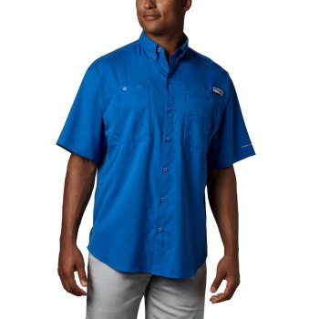 Columbia PFG Tamiami II Short Sleeve, Camisa Azules Para Hombre | 925174-URG